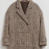 Best Sale & Other Stories Short Oversized Peacoat Beige Tweed