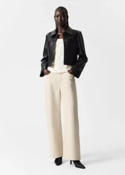 Online & Other Stories Short Patent Jacket Black