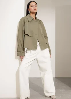 Discount & Other Stories Short Trench Coat Jacket