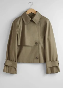 Discount & Other Stories Short Trench Coat Jacket