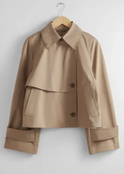 Discount & Other Stories Short Trench Coat Jacket
