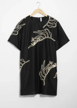 Best Sale & Other Stories Short-Sleeve Mini Dress Black