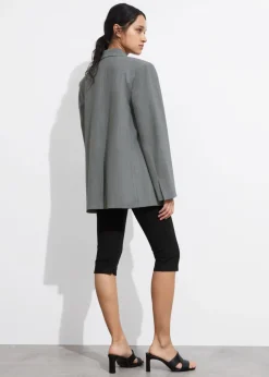 Discount & Other Stories Single-Breasted Blazer Grey