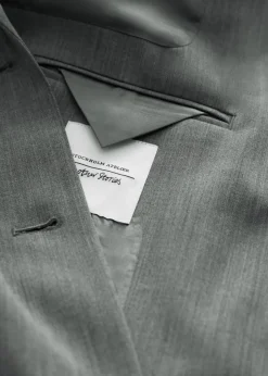 Discount & Other Stories Single-Breasted Blazer Grey