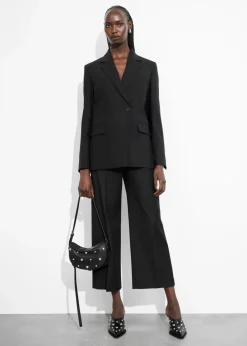 Best & Other Stories Single-Breasted Wool Blazer Black