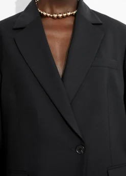 Best & Other Stories Single-Breasted Wool Blazer Black