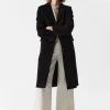 Best & Other Stories Single-Breasted Wool Coat Black