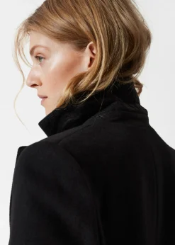 Best & Other Stories Single-Breasted Wool Coat Black