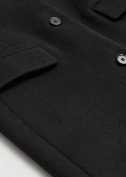 Best & Other Stories Single-Breasted Wool Coat Black