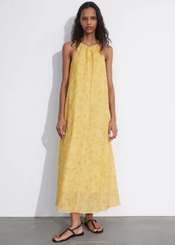 Online & Other Stories Sleeveless Halterneck Midi Dress