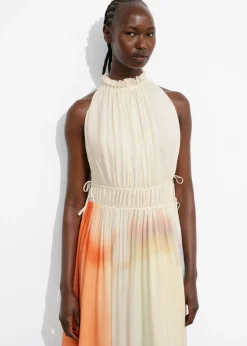 Clearance & Other Stories Sleeveless Maxi Dress Cream/Orange/Lilac