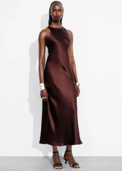 Sale & Other Stories Sleeveless Satin Midi Dress