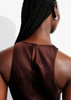 Sale & Other Stories Sleeveless Satin Midi Dress