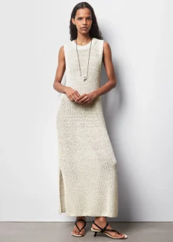 Shop & Other Stories Sleeveless Silk-Blend Midi Dress White