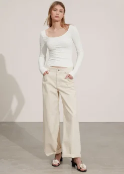 Hot & Other Stories Slim Textured Top