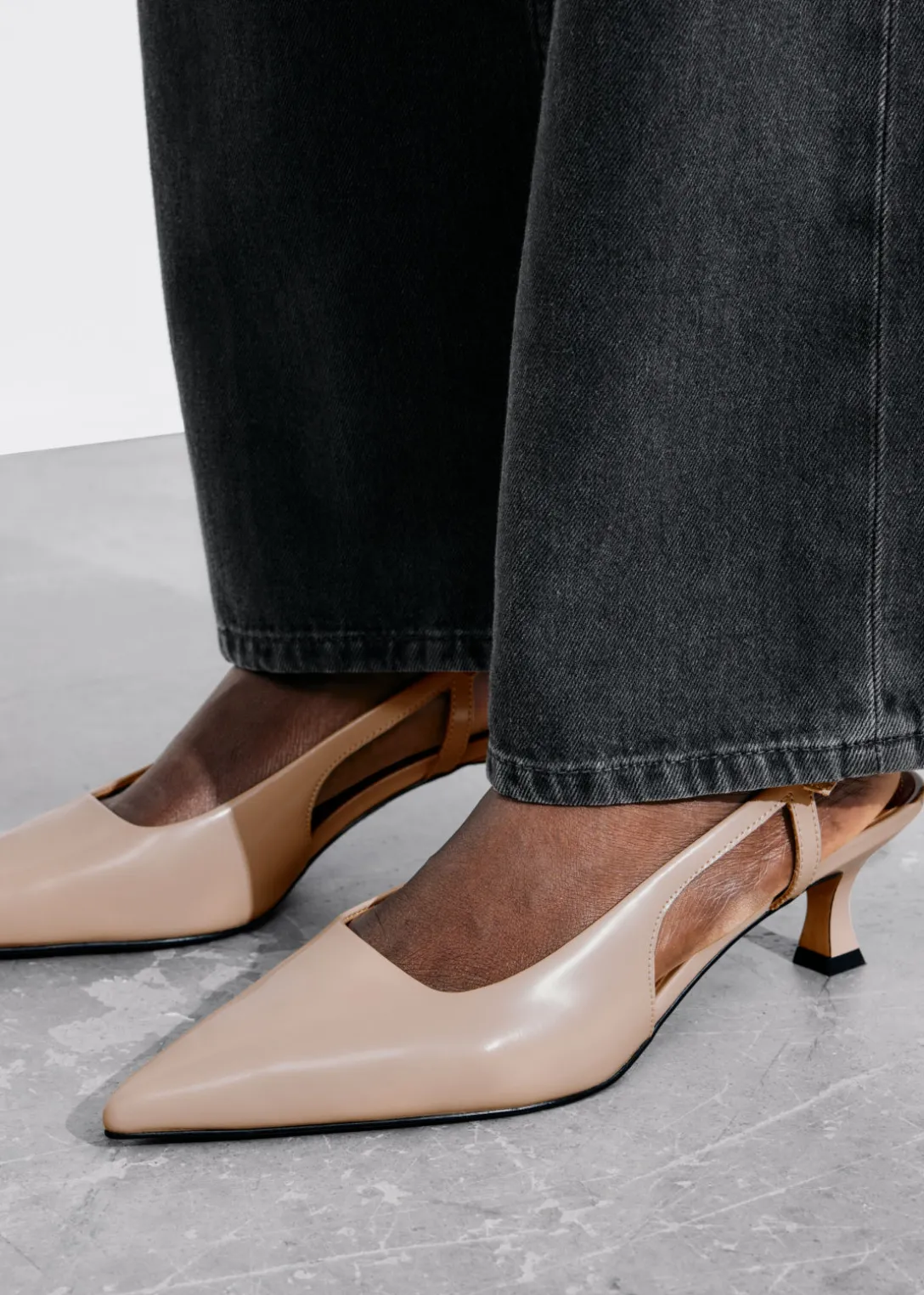 Best Sale & Other Stories Slingback Leather Pumps