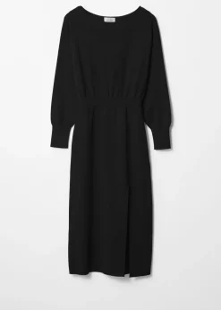 Fashion & Other Stories Slit-Detailed Midi Dress Black