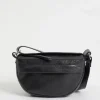 Fashion & Other Stories Small Soft Leather Crossbody Bag Black