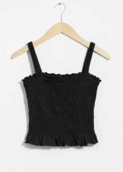 Flash Sale & Other Stories Smocked Peplum Top