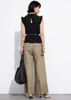 Best & Other Stories Smocked Peplum Top
