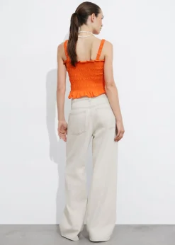 Flash Sale & Other Stories Smocked Peplum Top