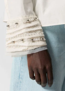 New & Other Stories Smocked Shirt White