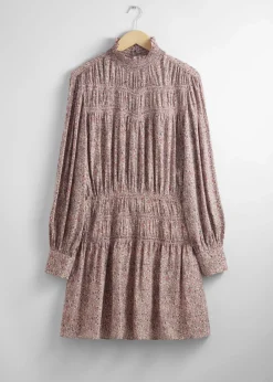 Fashion & Other Stories Smocked-Neck Mini Dress
