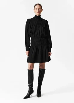 Fashion & Other Stories Smocked-Neck Mini Dress