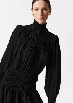 Fashion & Other Stories Smocked-Neck Mini Dress