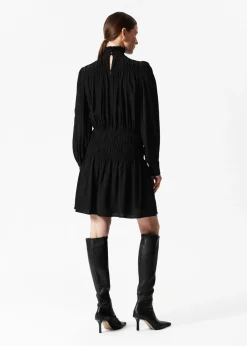 Fashion & Other Stories Smocked-Neck Mini Dress