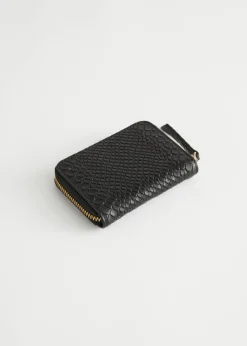 Shop & Other Stories Snake Embossed Leather Wallet