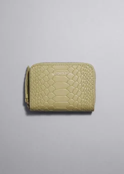 Shop & Other Stories Snake Embossed Leather Wallet