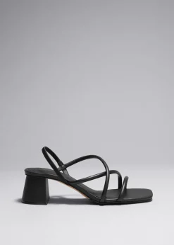 Clearance & Other Stories Strappy Block Heel Sandals