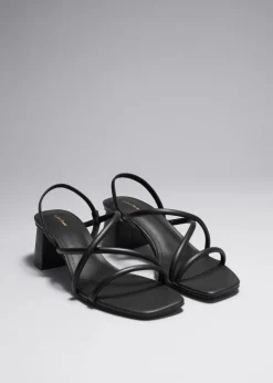 Clearance & Other Stories Strappy Block Heel Sandals