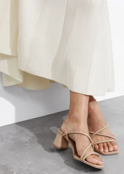 Clearance & Other Stories Strappy Block Heel Sandals