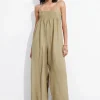 New & Other Stories Strappy Jumpsuit Beige
