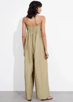 New & Other Stories Strappy Jumpsuit Beige