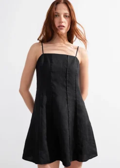 Sale & Other Stories Strappy Linen Mini Dress