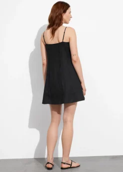 Sale & Other Stories Strappy Linen Mini Dress