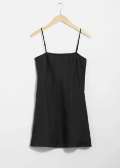 Sale & Other Stories Strappy Linen Mini Dress