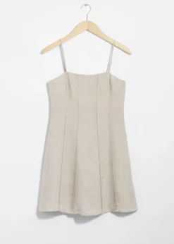 Sale & Other Stories Strappy Linen Mini Dress