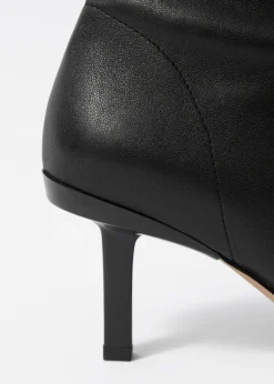 Flash Sale & Other Stories Stretch-Leather Ankle Boots Black Leather