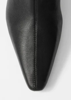 Flash Sale & Other Stories Stretch-Leather Ankle Boots Black Leather