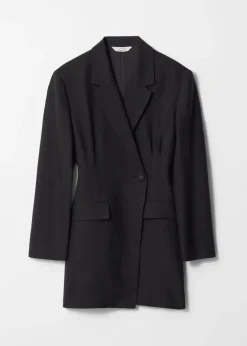 Fashion & Other Stories Structured Blazer Mini Dress Black