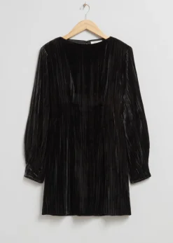 Best & Other Stories Structured Mini Dress Black