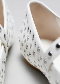 Cheap & Other Stories Studded Leather Ballet Flats