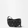 Fashion & Other Stories Studded Leather Shoulder Bag Black