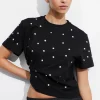 Cheap & Other Stories Studded T-Shirt Black