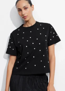 Cheap & Other Stories Studded T-Shirt Black
