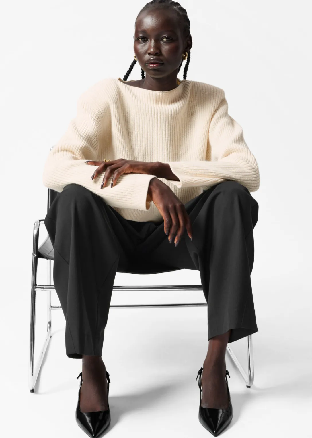 Cheap & Other Stories Tailored Barrel-Leg Trousers